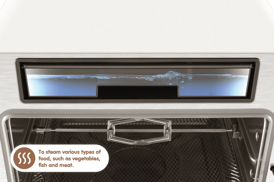 Large capacity, easy to disassemble and wash, clean water is used for steam and self-cleaning.